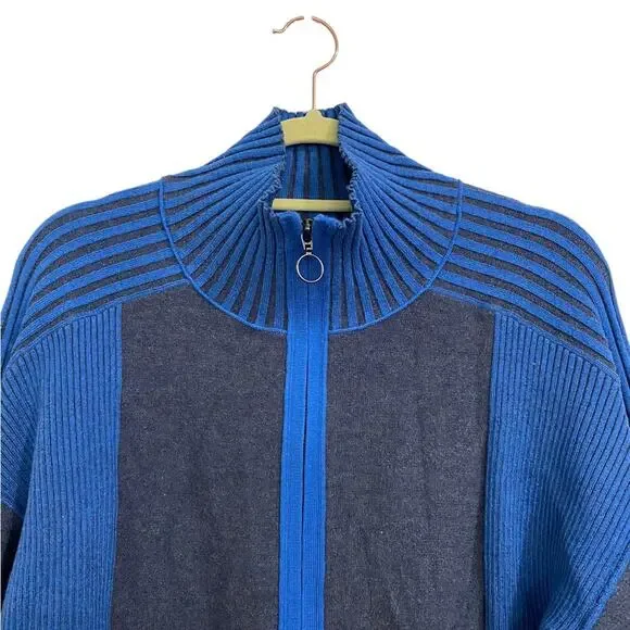 Daily Practice Blue Two Tone Crop Jacket Sz S - Picture 4 of 15